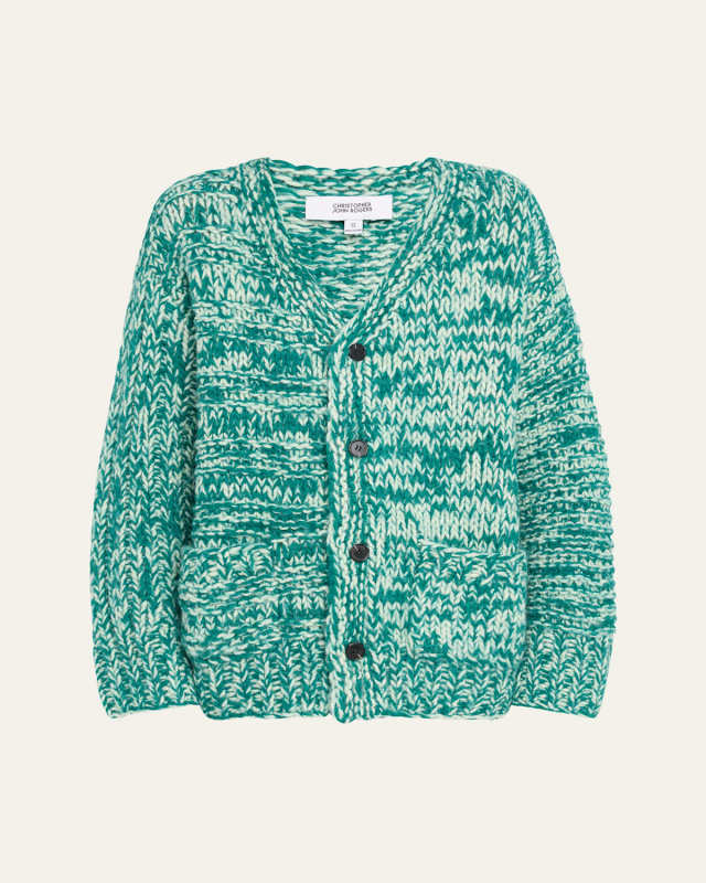 Giant Marled Wool Cardigan